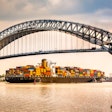 Container ship Bayonne Bridge