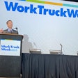 Robert Fry speaks at NTEA's Work Truck Show
