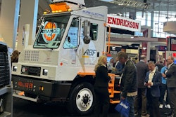 Orange EV terminal truck