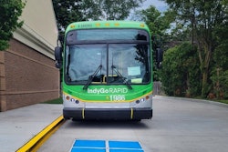 EV bus in Indianapolis