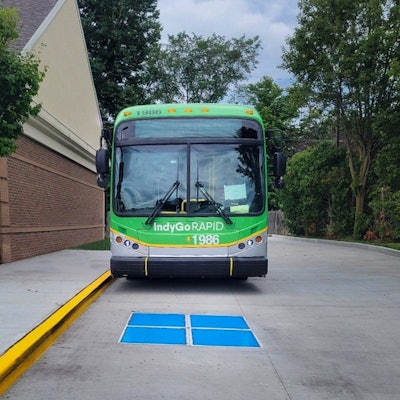 EV bus in Indianapolis