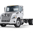 Hino Motors truck chassis parked