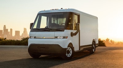 GM BrightDrop EV van parked