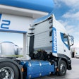FCEV semi truck parked