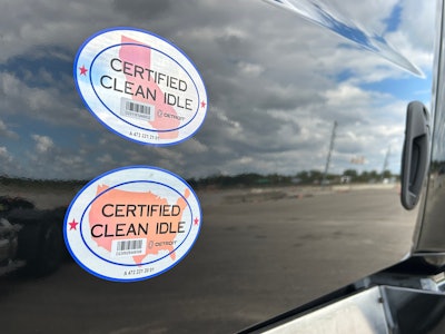 Emissions compliance stickers