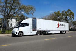 The truck manufacturer joined forces with JoyRide Logistics and EO Charging to demonstrate the truck's 420-mile range and much more.