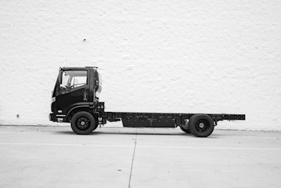 The battery-electric medium-duty B4 Chassis Cabs (above) will be converted into a mobile charging unit by veteran-owned EnviroCharge in Indiana.
