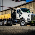 The Kenworth T880E (above) is the industry's first Class 8 vocational battery-electric truck built specifically for the North America market has arrived.