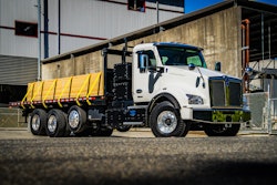 The Kenworth T880E (above) is the industry's first Class 8 vocational battery-electric truck built specifically for the North America market has arrived.