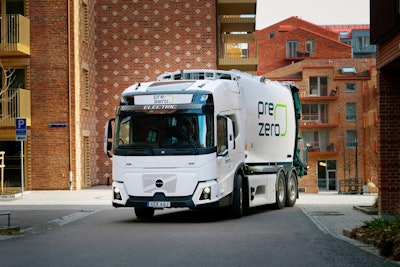 Volvo Trucks' EV garbage truck, the FM Low Entry (above), is being put into service in Sweden thanks to PreZero.
