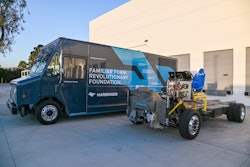 Harbinger Motors has confirmed that Panasonic Energy is officially its chief battery supplier for its medium-duty EV truck chassis (above).