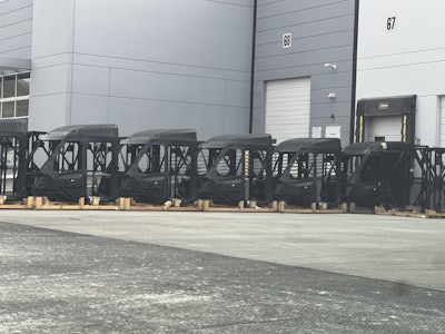 Progress towards Tesla Semi volume production continues as key build components are being delivered to the new Nevada factory.
