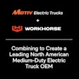 Motiv and Workhorse logos announcing merger.