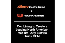 Motiv and Workhorse logos announcing merger.
