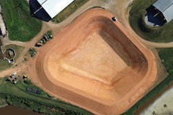 Aerial view of a Clean Energy RNG production site under construction in Georgia.