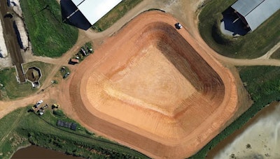 Aerial view of a Clean Energy RNG production site under construction in Georgia.