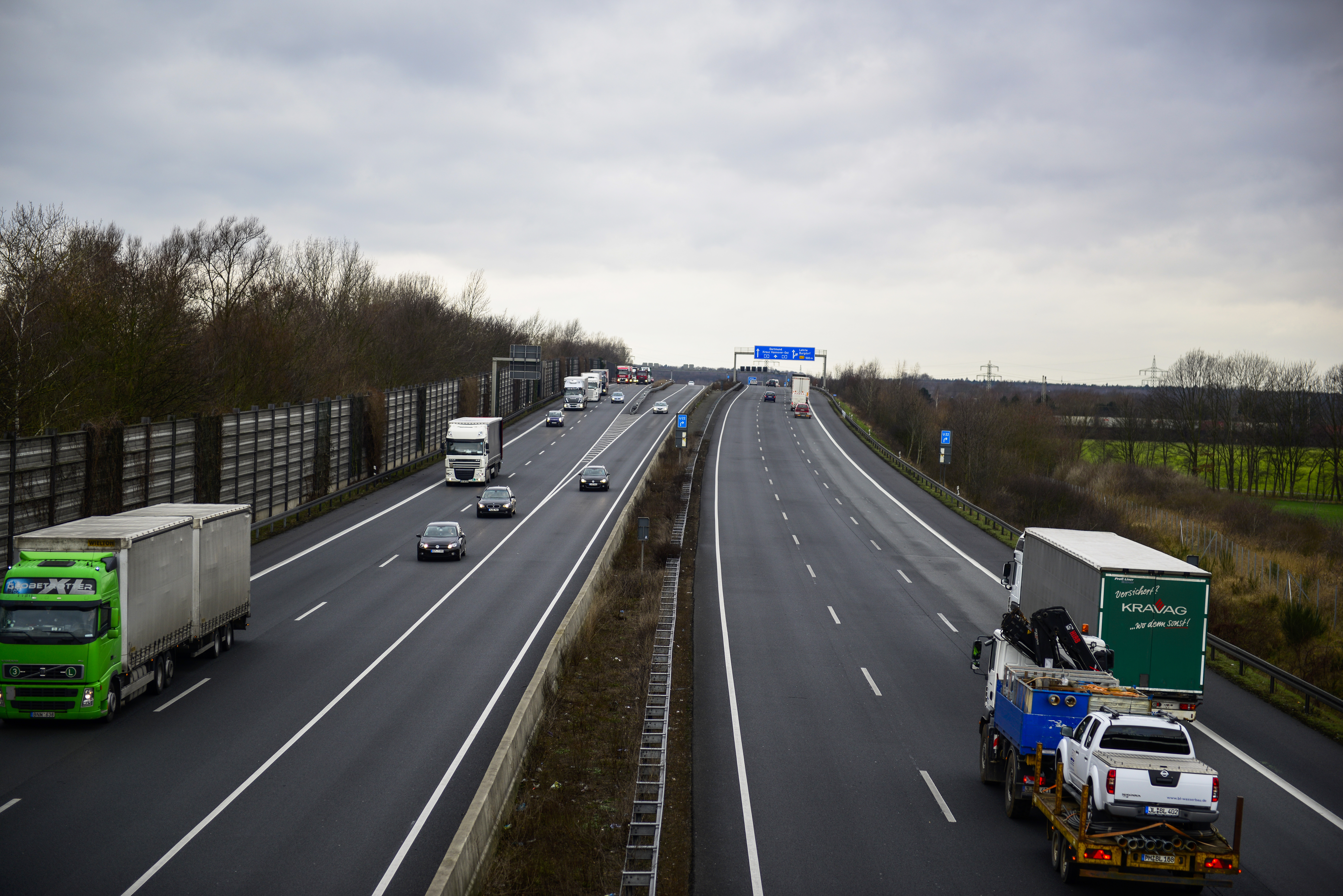 Germany's Autobahn stretches for over 300 miles, making it a key roadway not just for passenger vehicles but also freight.