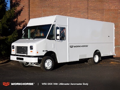 Workhorse Group added the Utilimaster Aeromaster to its W56 electric step van.