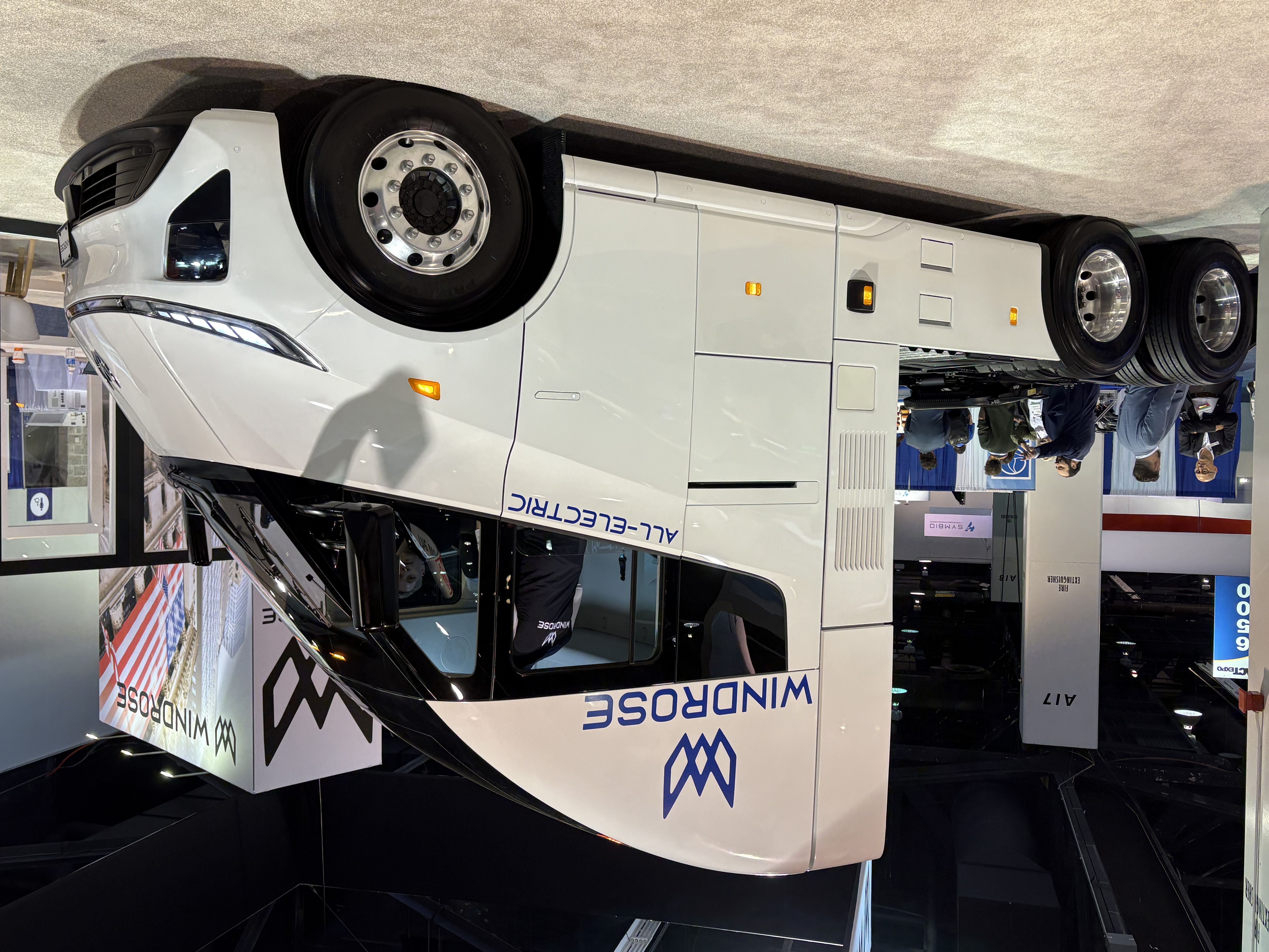 The Windrose R700 on display at the ACT Expo 2025 in Anaheim, California.