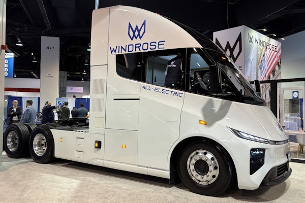 The Windrose R700 on display at the ACT Expo 2025 in Anaheim, California.