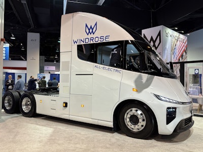 The Windrose R700 on display at the ACT Expo 2025 in Anaheim, California.