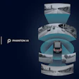 A 360-degree sensor visualization of an autonomous vehicle highlighting camera coverage and detection zones around the vehicle.