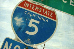 California Highway Roadsign