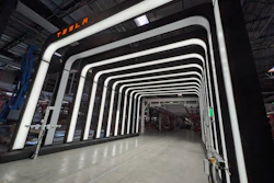 The Tesla Semi production line in Nevada.