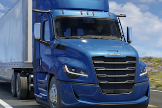 Freightliner Cascadia powered by the Cummins X15N natural gas engine.