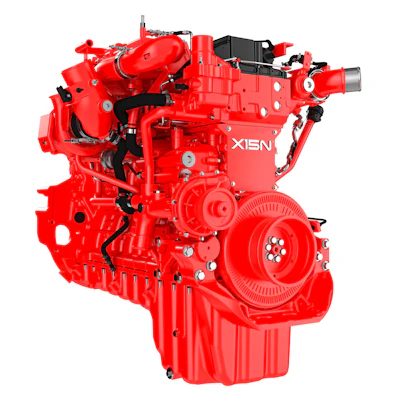 The Cummins X15N natural gas engine.