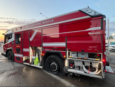 Boulder Ev Fire Truck Stolen Police Chase