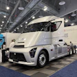 Horizon Motor's battery-electric Class 8 semi, a direct rival to the Tesla Semi, on display at ACT Expo 2026.