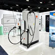Kempower's new Mega Satellite Flex EV charging unit featuring dual cables on display at the ACT Expo 2026.