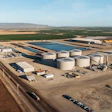 An aerial view of Clean Energy's East Valley Cattle RNG facility.