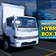 Harbinger Motors' new HC Series hybrid box truck parked outside.