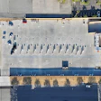 An aerial view of Terawatt's medium- and heavy-duty EV charging hub in Rancho Dominguez, California.