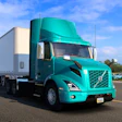 The Volvo VNR Electric as it appears in American Truck Simulator.